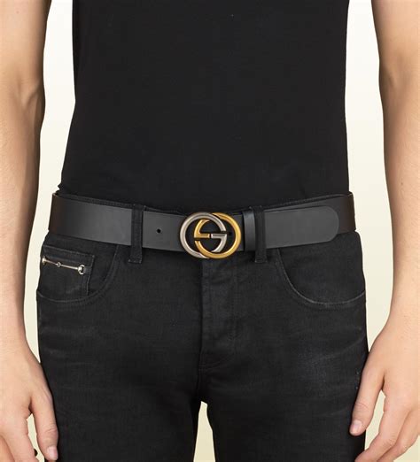 gucci belt tee black jeans|Gucci belt with in buckle.